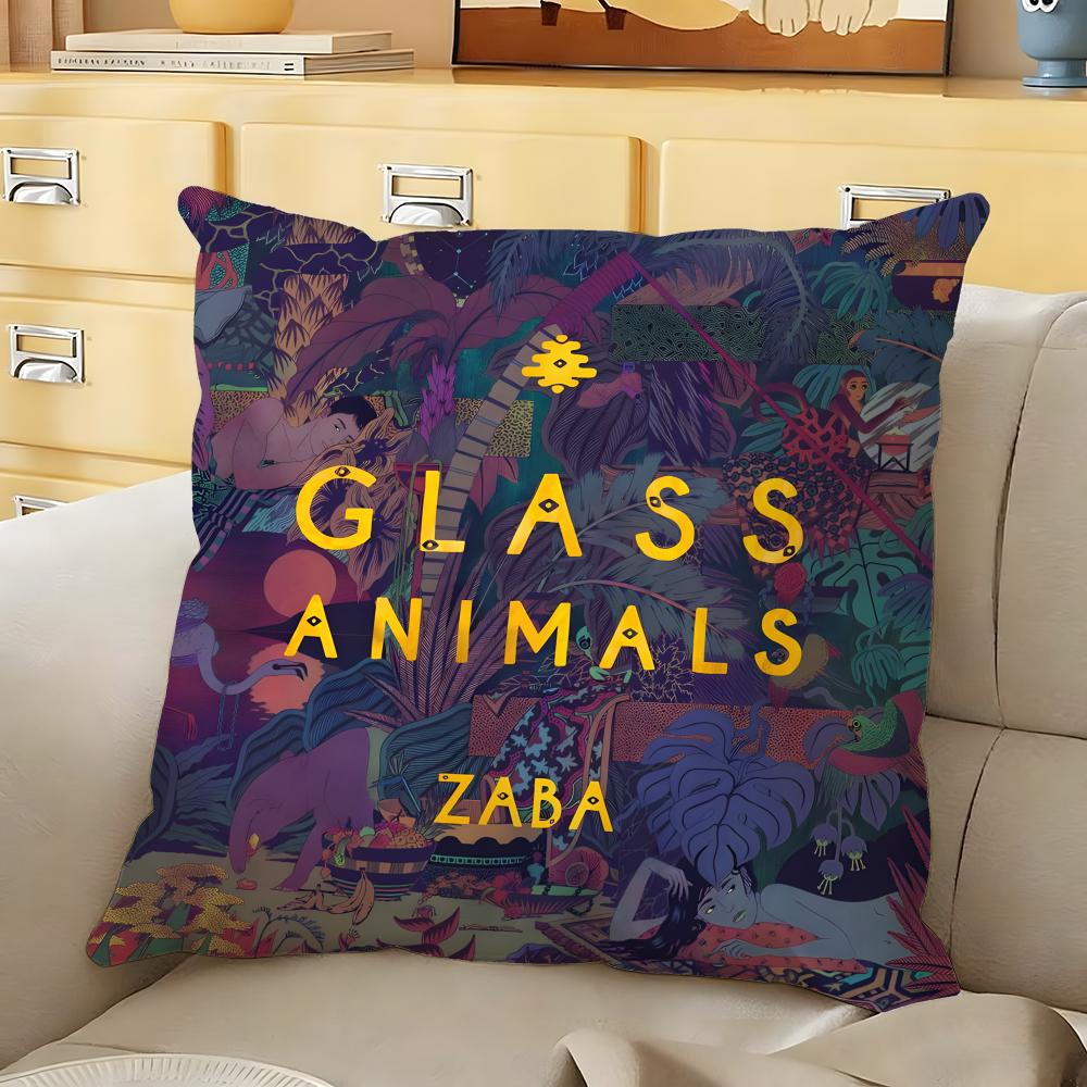 GGlass AAnimals Band Cushion Cover Soft Durable Reversible Pillow Cover Home Car MultiScene Daily Comfort Pillowcase