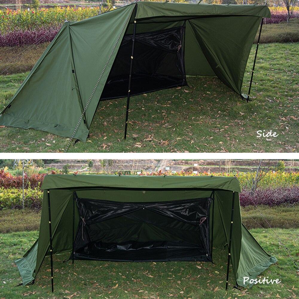 Открытый Альпинизм Кемпинг Приют Шторы Свет Роскошные 1-2 человек Палатка Оксфорд Твин Пикс Туристические Glamping Водонепроницаемые палатки