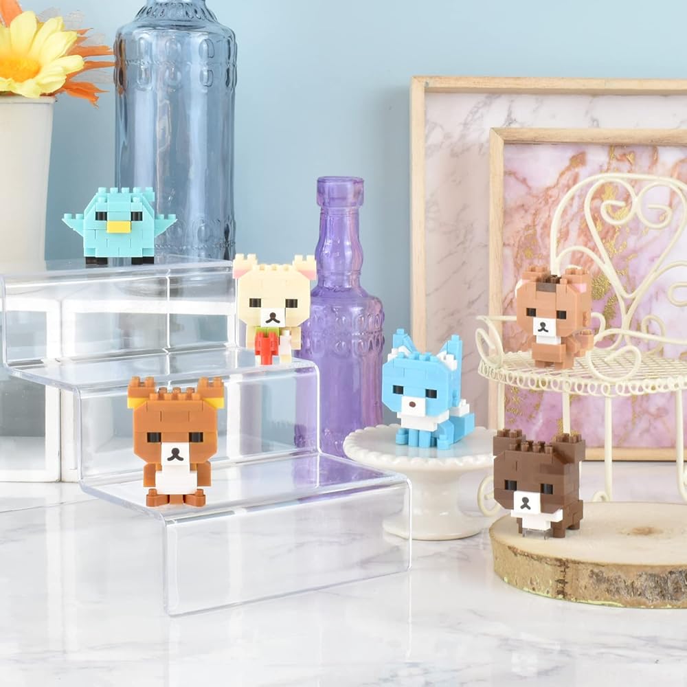 Kawada Nanoblock Мини Рилаккума Том. Набор из 2 коробок 6 штук Коллекционные строительные блоки
