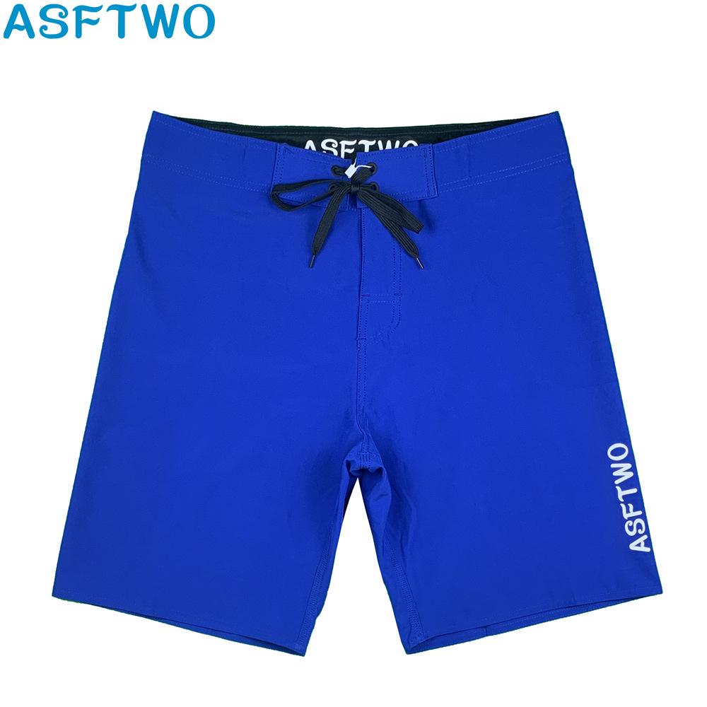 Men’s Waterproof Stretch Quick-Dry Surf Shorts - Summer Casual Solid Color