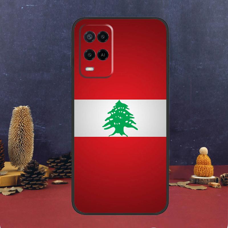 Lebanon Flag Map Case For Oppo A80 A60 A40 A78 A98 A58 A38 A18 A54 A74 A94 A96 A76 A16 A15 A17 A57 A5 A6 Pro