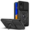 For Xiaomi Redmi Note 11S Case Armor Shockproof Ring Holder Slide Window Lens Protection Phone Cover For Redmi Note 11 Pro Cases