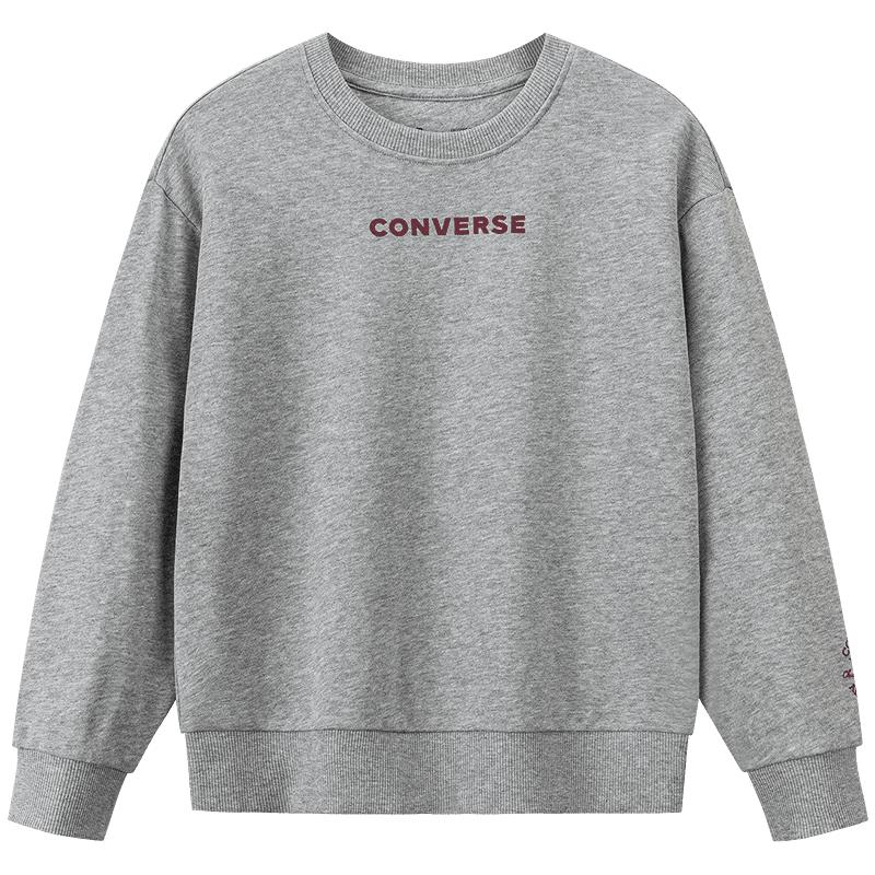 Converse Детская хлопковая толстовка с ретро-принтом