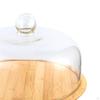 Cover Serving Tray Cheese Board Storage Cake Stand Bread Fruit W/ Dome Tableware