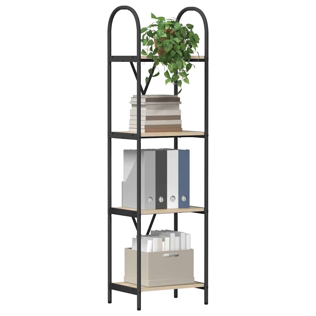 Bookshelf Sonoma Oak 40 x 30 x 146 cm Particleboard