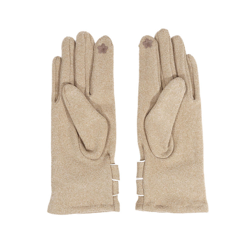 Осень И Зима Однотонные Перчатки С Пальцами Для Женщин Модные И Элегантные Лыжные Теплые И Мягкие Перчатки Для Улицы С Сенсорным Экраном