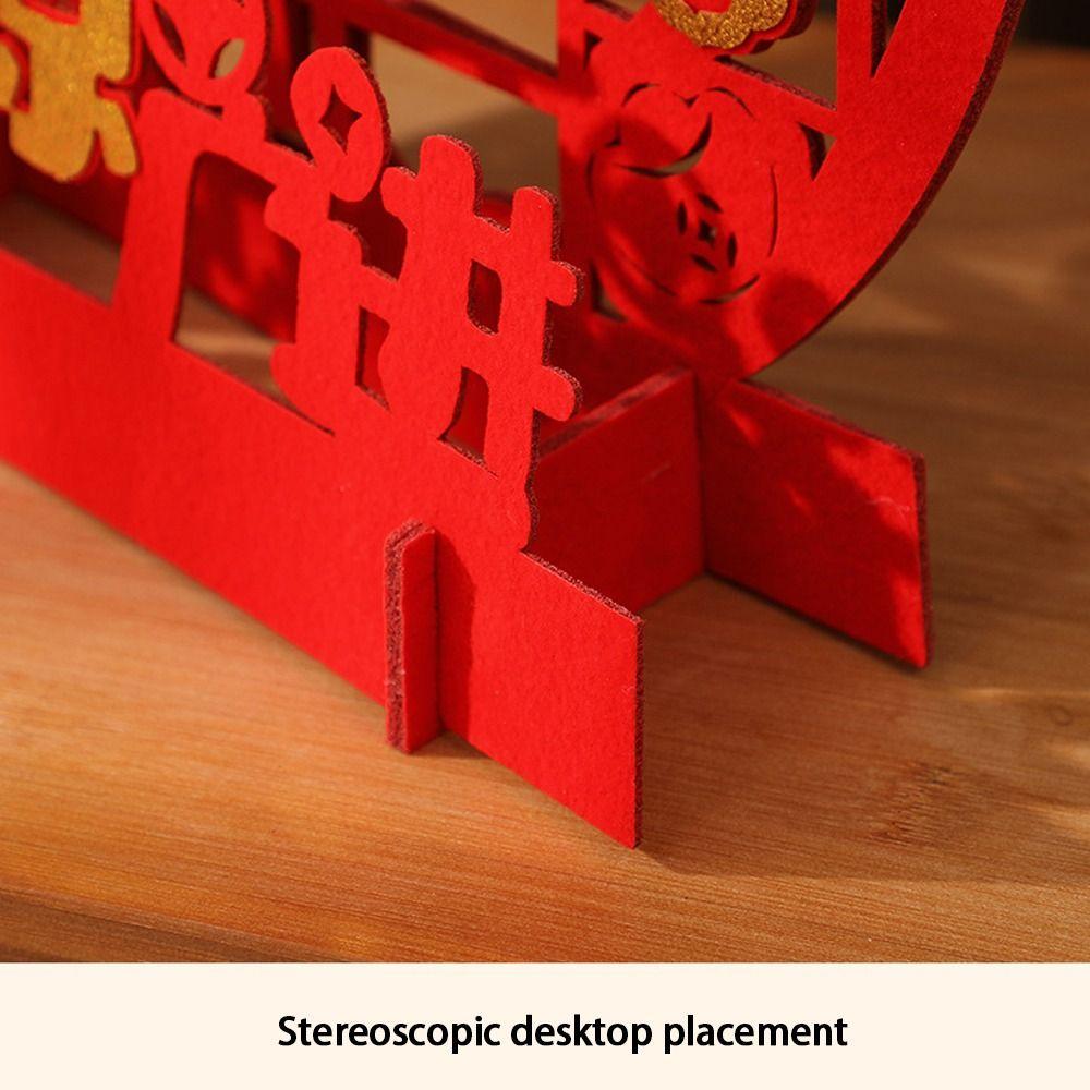 Креативный качающий головой Бог богатства Красное украшение для дома Бог богатства Орнаменты Новогодние