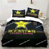 3D D-Drinks Rockstar Energy Листы Постельное белье Постельное белье для общежития Комплект постельного белья из 3 предметов Мягкое теплое пододеяльник Полный Queen King Размер