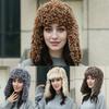 New Imitation Lamb Wool Plush Hat Women's Windshield and Cold Hat, Ear Protector, Snow Hat, Warm Hat, Small Face Hat
