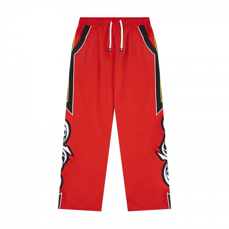 GodSpeed Streetwear Hip Hop Mens Graphic Print Drawstring Jogger Pants Casual Straight Fit