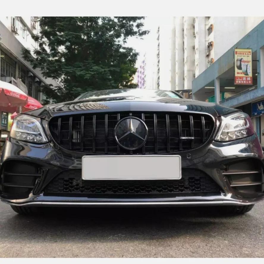 GCTO3 18.5cm Grille badge Front Convex Star Emblem For Mercedes benz  A Class A W176 2013-2018 A W177 2019-2023