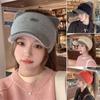 Windproof Plush Hat Cold-proof Baseball Cap Fashion Knitted Hat  Winter