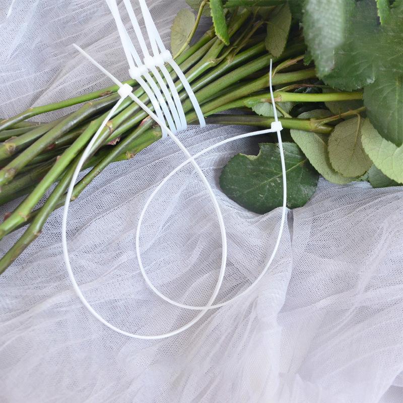 Самоблокирующиеся пластиковые нейлоновые стяжки, 100 шт., набор нейлоновых кабельных стяжек, 3X200, петля, проволочная обмотка