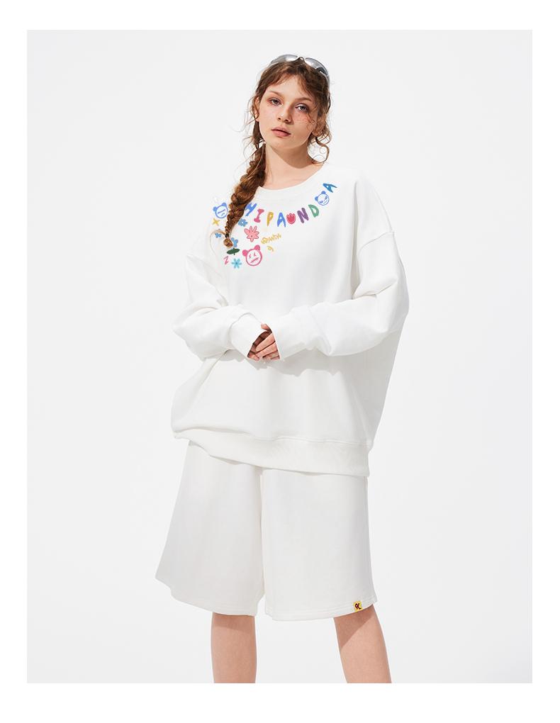 Hello Hipanda, original design by Panda. Heavy weight round neck sweatshirt for couples