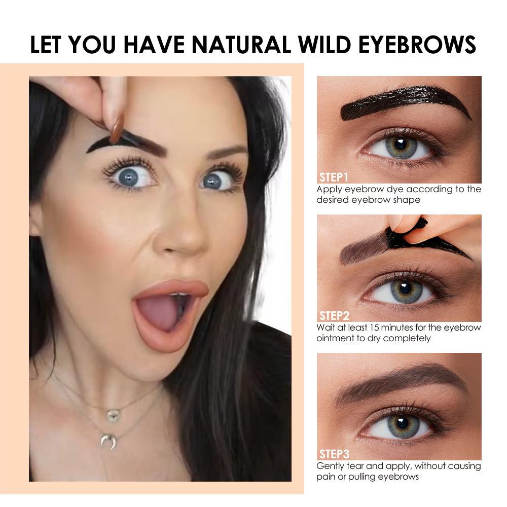 4-цветный отрывной клей для бровей, долговечный, водостойкий, не размазывается, большая головка кисти, натуральный и легко окрашивается, жидкий карандаш для бровей, краска для бровей