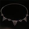 Cross-Border Hot Sale Fashion All-Match Tassel Love Waist Chain European and American Sexy Belly Dance Crystal Waistchain
