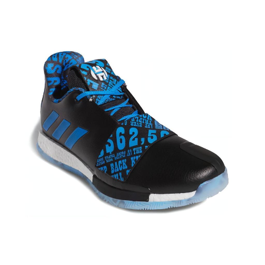Adidas Harden Vol.3 Удобные Универсальные Нескользящие Прочные Легкие Низкие Баскетбольные Кроссовки Мужские Кроссовки Черный Синий EE9508