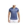 Court Dri-FIT Advantage Logo Patch Round Neck Sports Short Sleeve T-Shirt Men Tops Diffuse-Blue DD8317-491