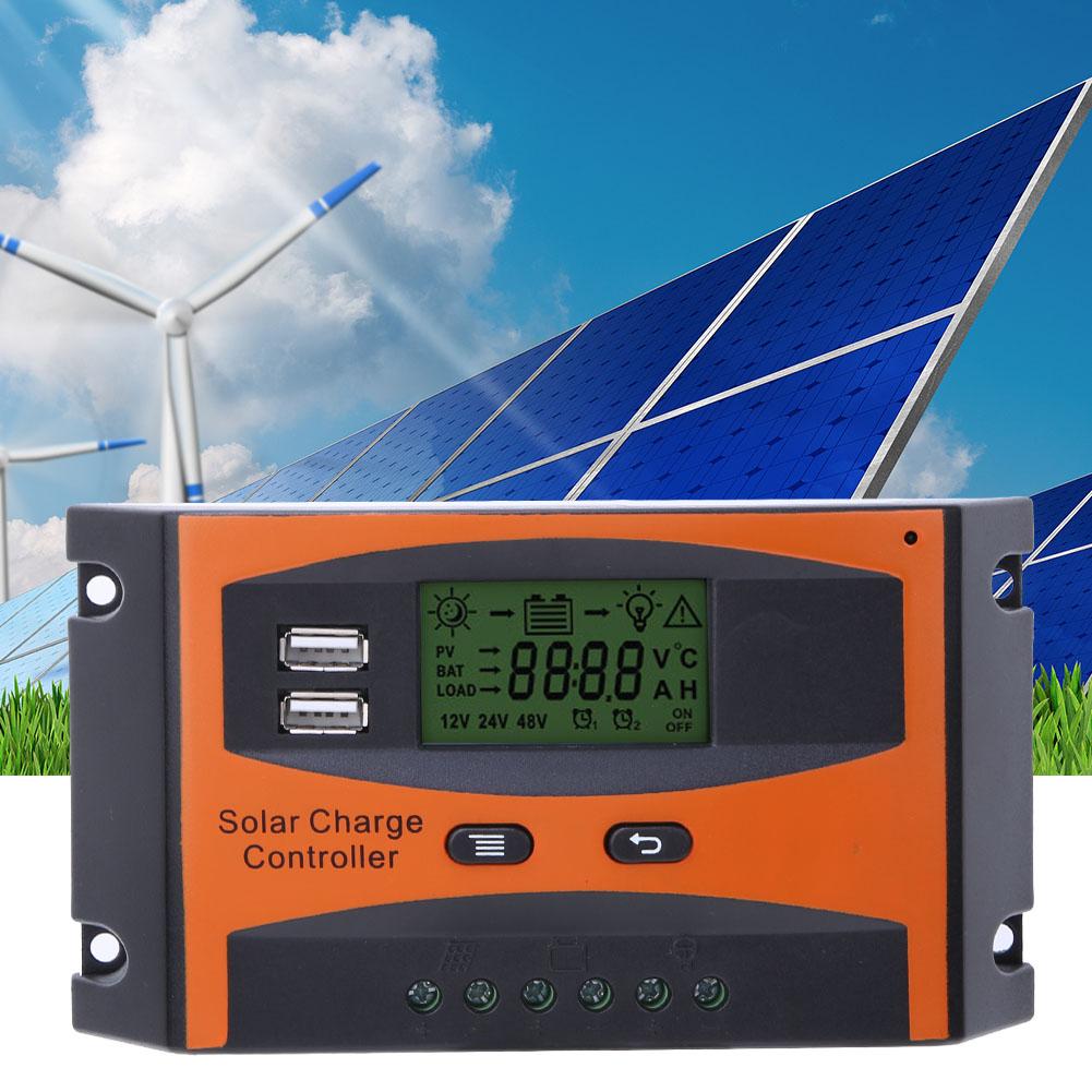 ШИМ Контроллер заряда солнечной батареи Автоматическая идентификация 1224В Регулятор солнечной панели 20А