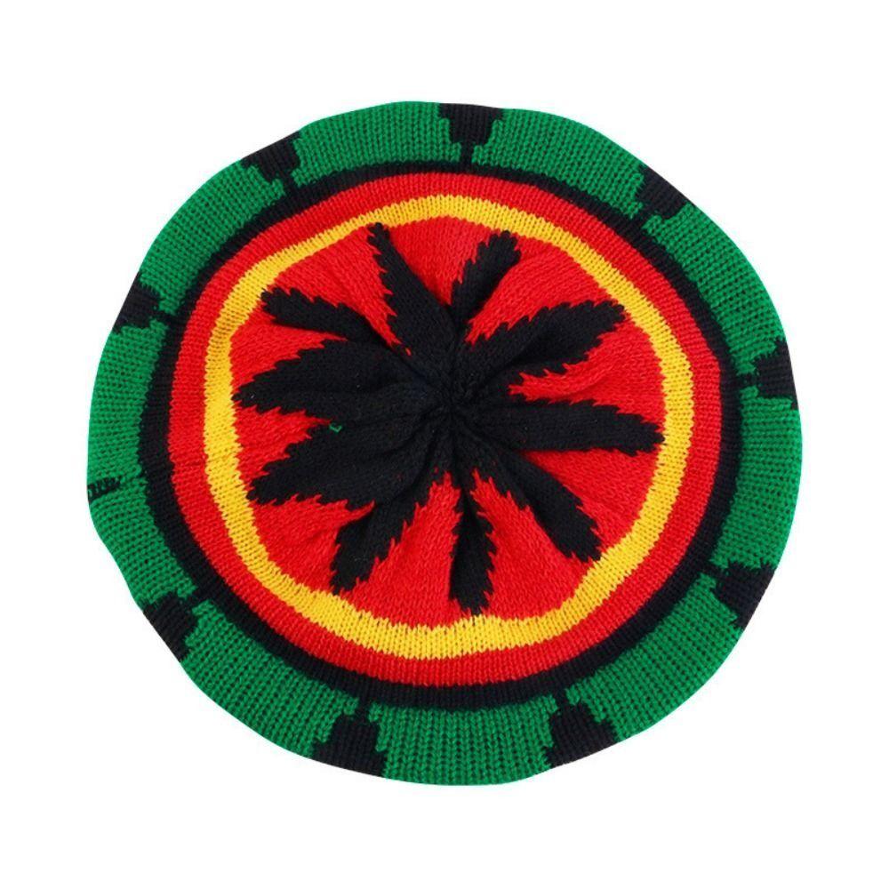 Теплая шапка «Радуга» Ямайская регги шапочка бини новая женская шапочка