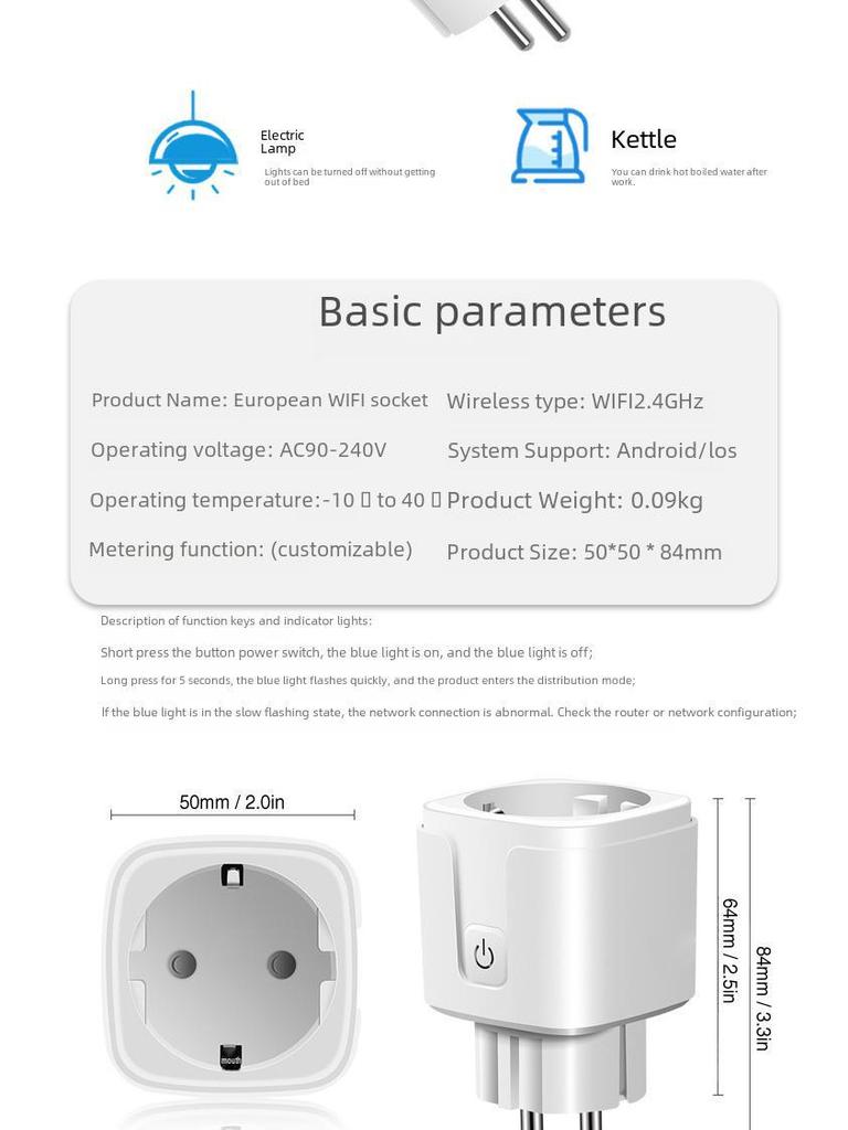 Умная розетка Tuya WiFi и Bluetooth с голосовым управлением Alexa и пультом дистанционного управления через мобильное приложение