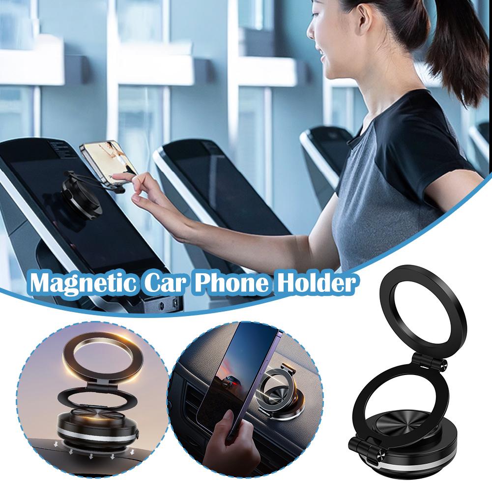Для Magsafe Магнитный Вакуумный Автомобильный Держатель Телефона Присоска Складной Универсальный Навигационный Кронштейн Подставка Для IPhone/Samsung/Xiaomi