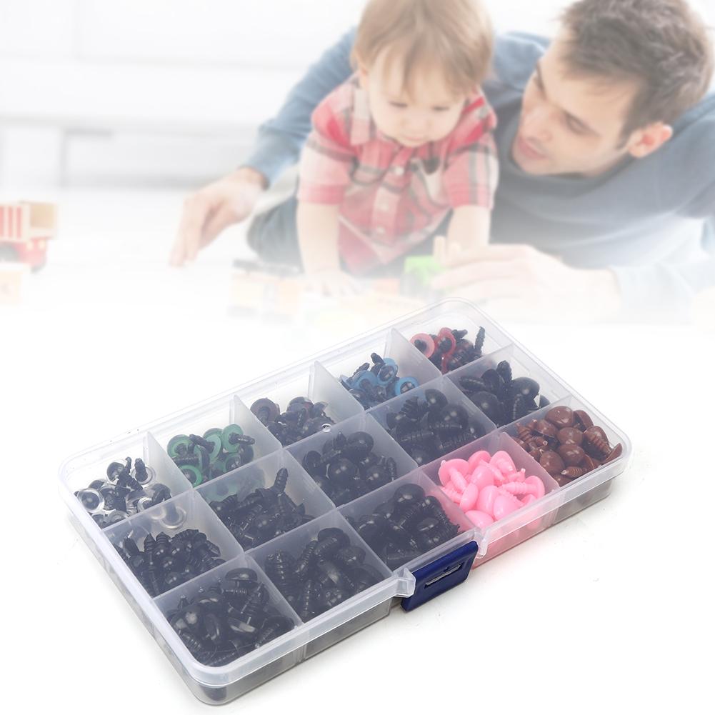 280 шт. игрушечных глаз медведя нетоксичные детские аксессуары ручной работы с ящиком для хранения(1 коробка(в том числе