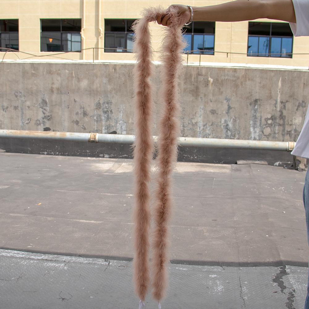 2M Turkey Marabou Feather Boa 11-50g for Scarf Clothing Christmas Tree Decor Shawl Craft Costume Wedding Dress Plume Accessories