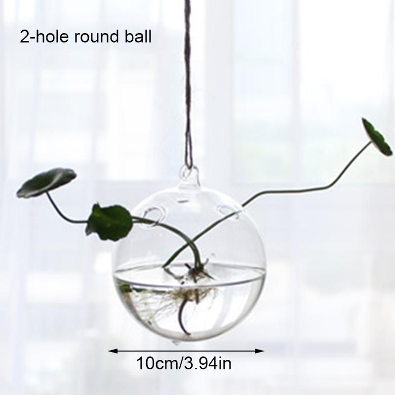 1 шт. прозрачные вазы для гидропоники, террариумный контейнер, подвесная стеклянная ваза, цветочный горшок