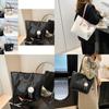 Trendy Medium-sized Pu Tote Bag For College Students With Comfortable Shoulder Strap