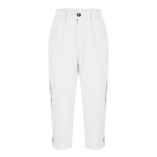 Женские капри карго джоггеры со средней посадкой, укороченные брюки карго, летние быстросохнущие