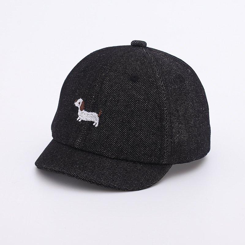 Cute Dog Embroidery Baby Baseball Cap Summer Short Brim Infant Boy Girl Peaked Hat Adjustable Toddler Casual Sunscreen Caps