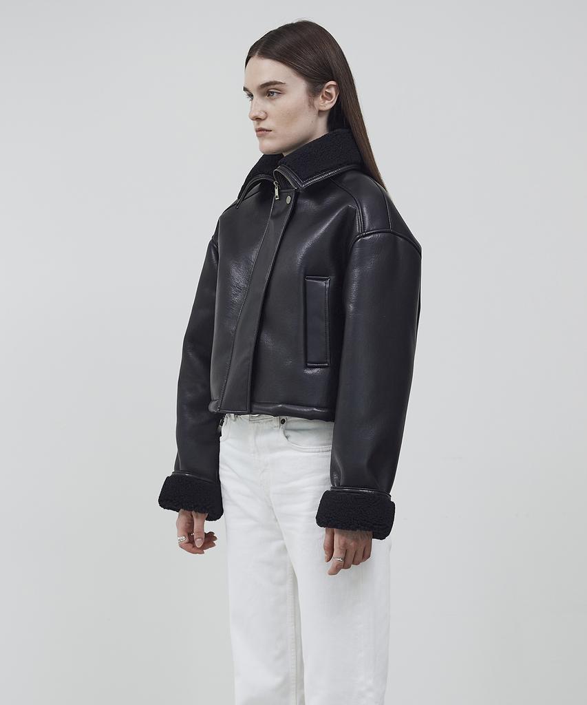 Ckusun Wool Shearling Mustang - Black