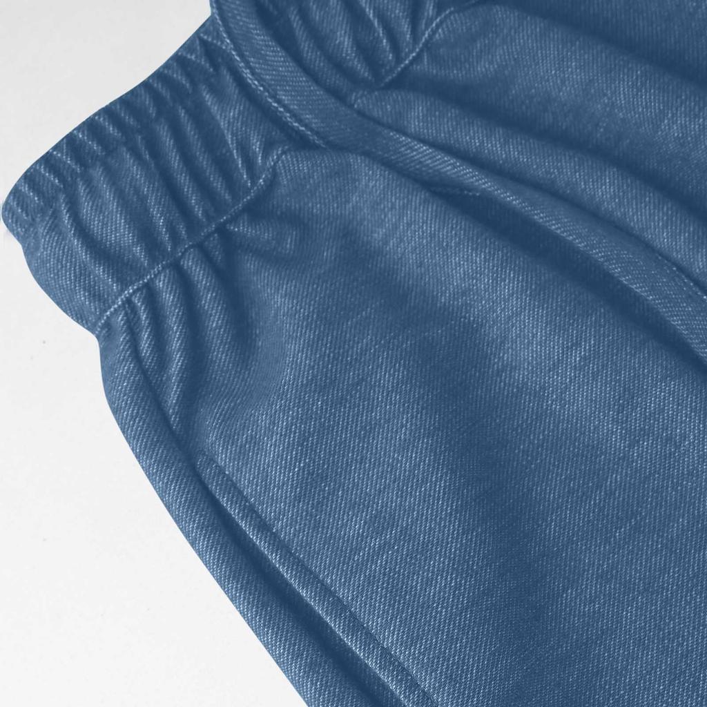 Женские эластичные брюки с высокой посадкой, повседневного кроя, с широкими штанинами, длинные, с карманами