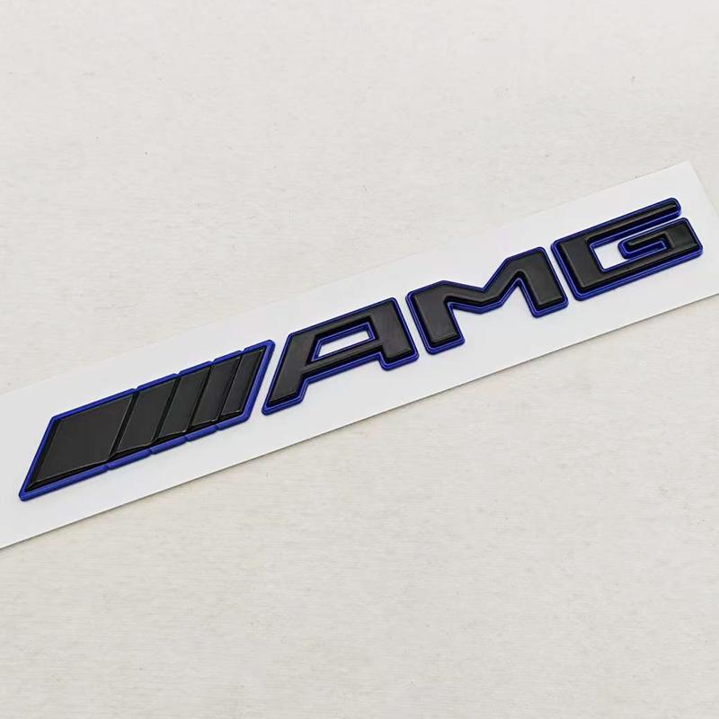 CXGSL1 3D ABS Car Letters Logo AMG Fender Side Emblem Badge Rear Tail Trunk Sticker Styling For Mercedes Benz AMG Auto accessories