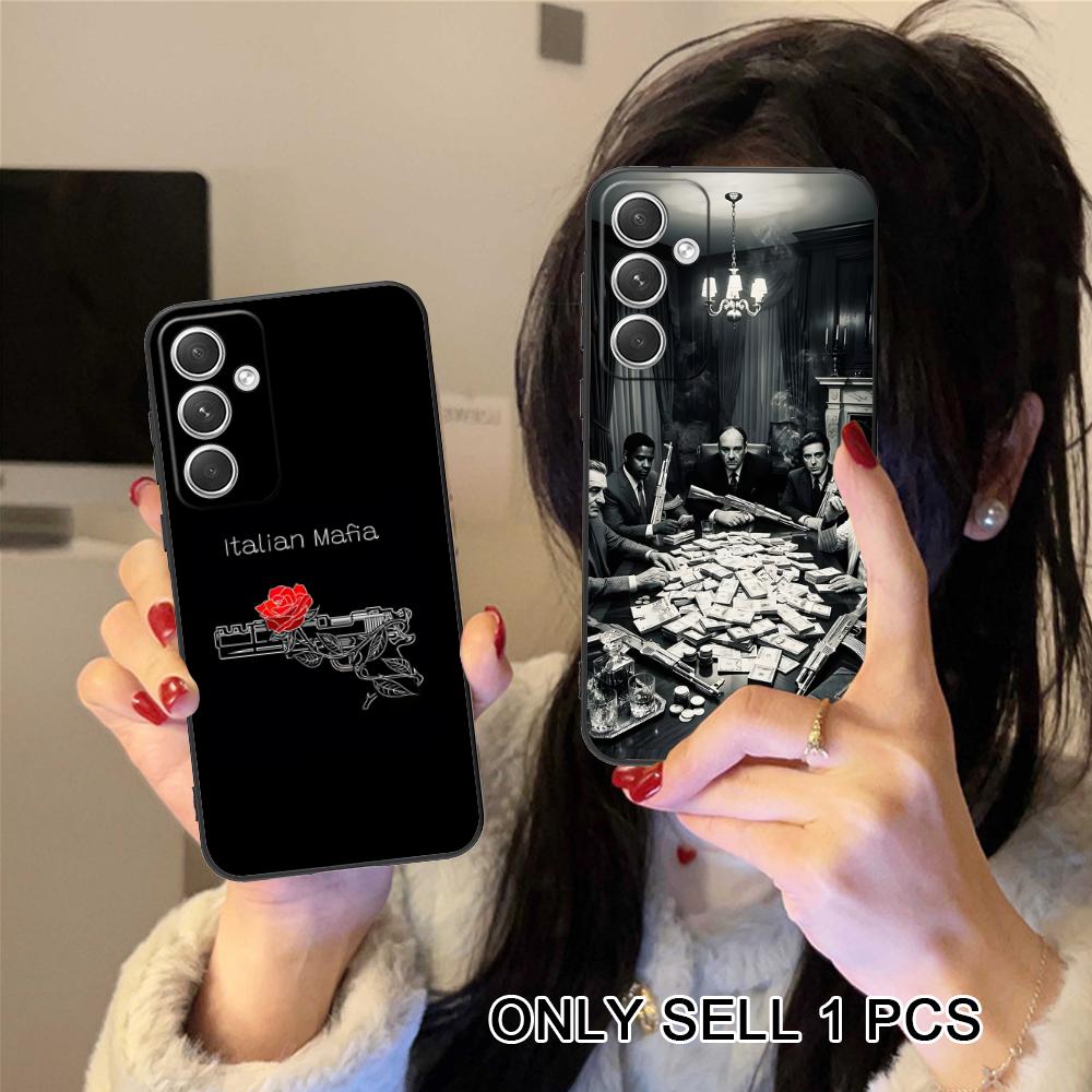 Чехол для телефона "Итальянская мафия" для Samsung Galaxy S26 S25 S24 S23 S22 S21 S20 Note20 Plus FE Ultra Мягкий ТПУ Ударопрочный Чехол