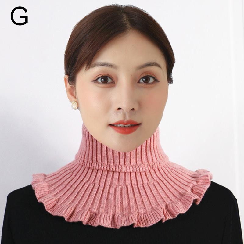 1 шт., осенне-зимние женские вязаные накладные чехлы на шею, съемный воротник, аксессуары