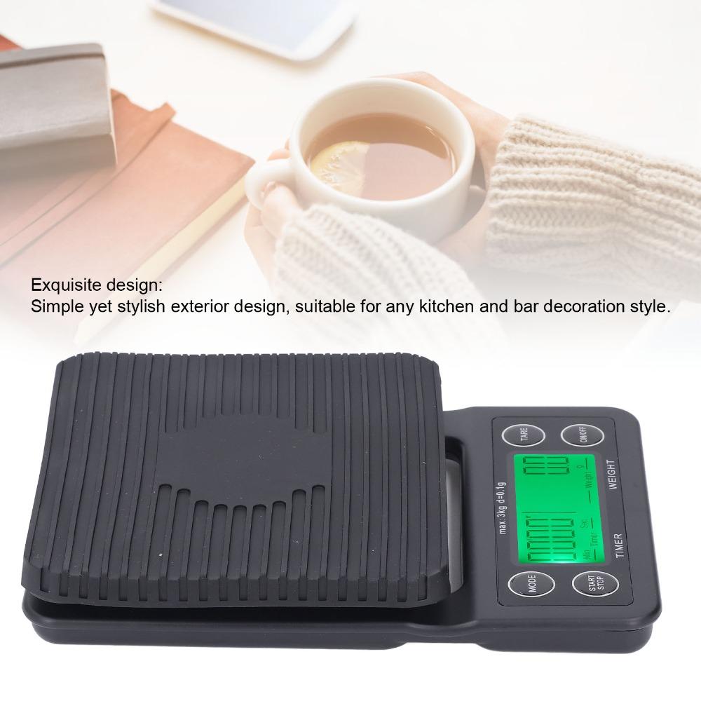3kg Range Coffee Scale Timer Built-in Timer Digital Coffee Scale Kitchen Use