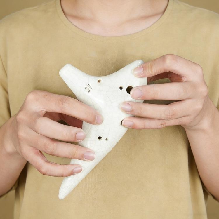 Удобная керамическая 12-луночная окарина, духовой инструмент для начинающих, звуковое выражение для занятий в классе и на открытом воздухе