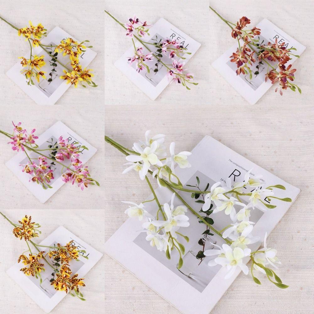 Real Touch Simulation Mini Orchid Small Butterfly Orchid Faux Mini Phalaenopsis Gift