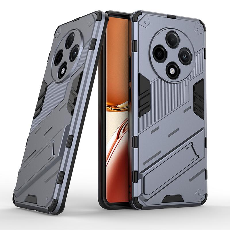 For Oppo A2 A3 Pro Energy 5G Punk Armor Shockproof Bumper Rugged Rubberized PC Fitted Kickstand Case Stand Holder Cover Shell
