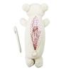 Lila Plush Bear Pencil Case with Korila Fluffy and Cute Pencil Case with Storage Large School Christmas Unisex Pen, Stationery, Goods, Bag, Capacity,