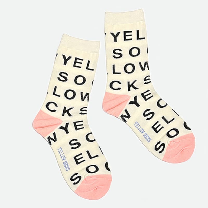 YELLOWSOCKS TYPING PINK