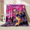17 Styles Cartoon Soft Flannel Fluffy Throw Camping Blanket with C-C0raline Printed for Children Sofa Thin Blanket Fashion Gift