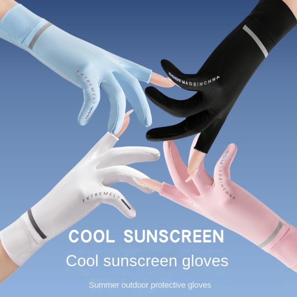 Sexy Cycling Equipment Outdoor Touch Screen Mitten Driving Sun Protection Gloves Sunscreen Gloves