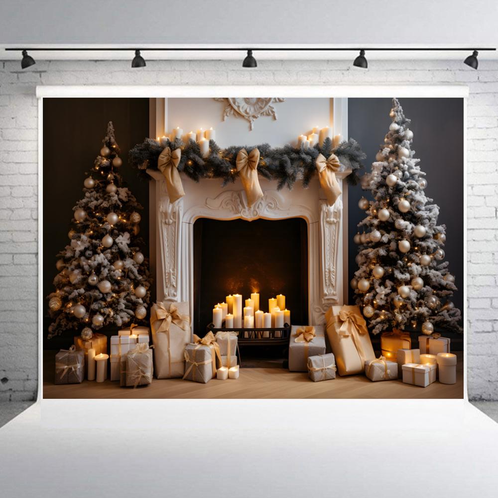 2.1 * 1.5m/ 7 * 5ft Christmas Backdrop Photography Background Portrait Photography Backdrops Photo Studio Props for Christmas Decoration Baby