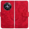 For Realme 12 5G/12x 5G Leather Phone Case Wallet Stand Cover Imprinted Tiger Pattern