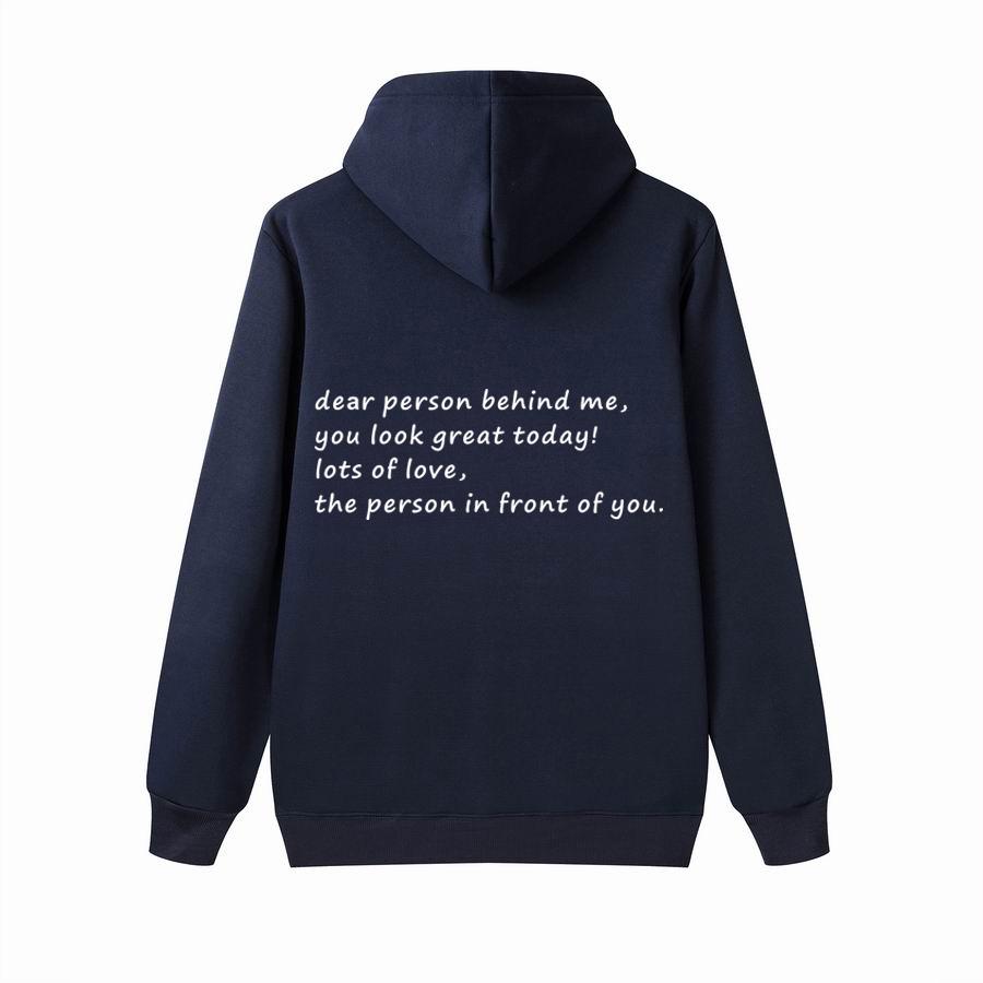 Осенняя толстовка с капюшоном «Дорогой человек позади меня», персонализированная толстовка с надписью «Be Kind Message», толстовки с капюшоном для психического здоровья, толстовки с длинными рукавами, пуловеры