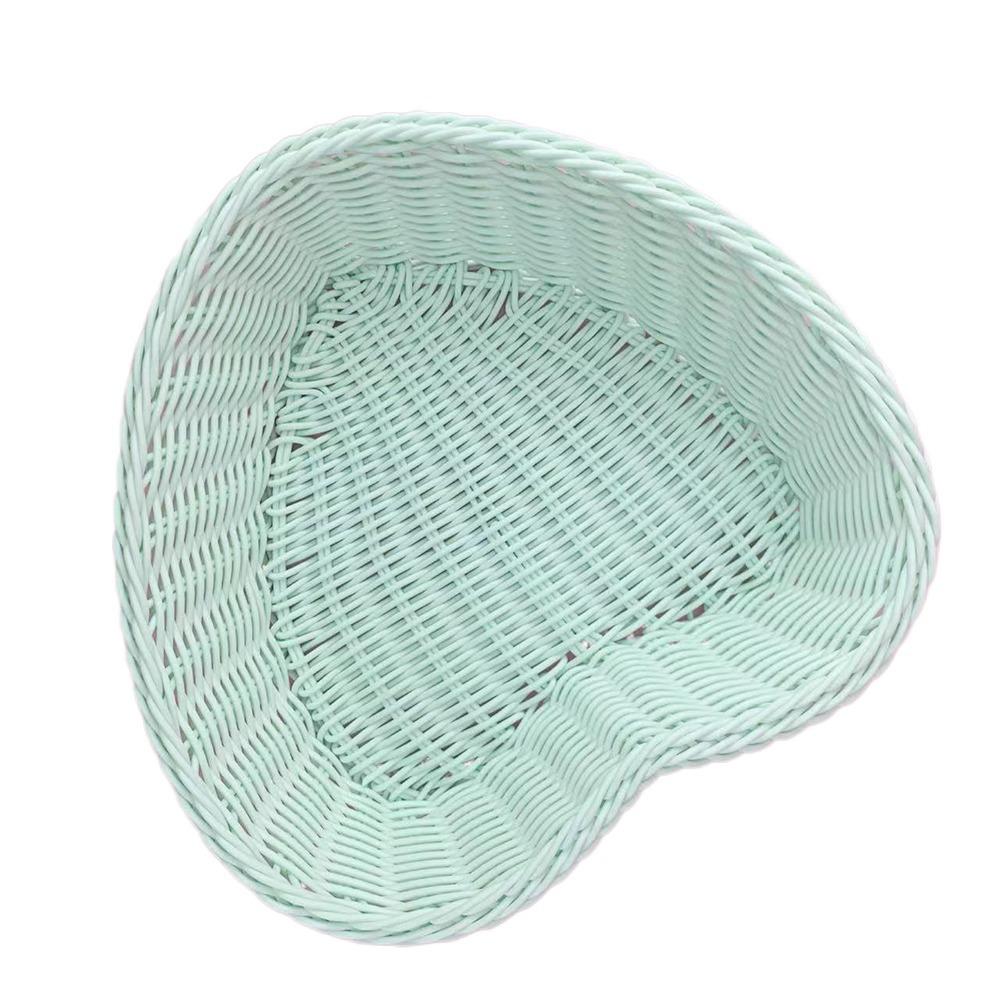 Plastic Wicker Basket Hand Woven Storage Basket New Picnic Serving Basket Fruit Display