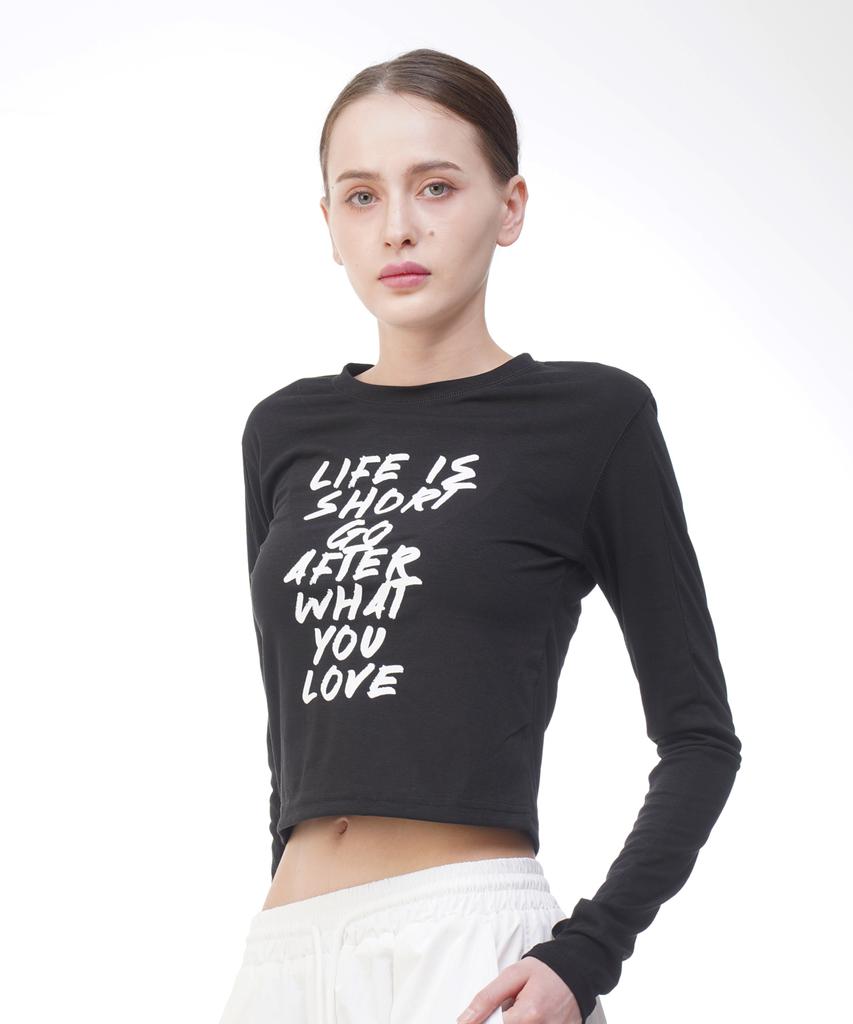 D.XO.H Life Semi-Warmer Crop Top Black